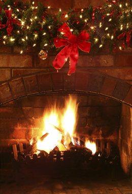 holiday fireplace
