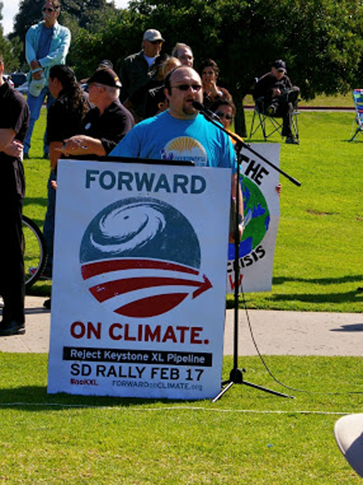 keystone xl climate change rally franco garcia speaks 2