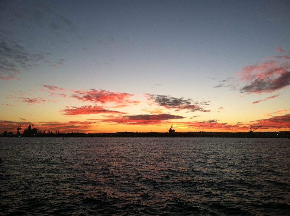 port sunset